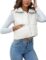 Kissonic Women’s Padded Down Vest Puffer Stand Collar Zip Up Crop Sleeveless Jacket