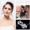 Huggie CZ Flower Dangle Stud Earrings for Women Girls with Charms Fashion Luxury Pave Rhinestone Filigree Camellia Rose Dainty Crystal Drop Dangling Wedding Prom Jewelry Dainty Gifts Valentine Mother’s Day