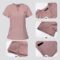 niaahinn Classic Scrub Set for Women- Scrubs Top Workwear & Yoga Jogger Scrub Pants Nursing Uniform