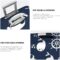 Navy Nautical Wheels Anchor Cute Whale Luggage Cover Washable Travel Gear Cover 18/24/28/32 Inch Suitcase Protective Cover