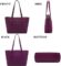 YZAOLL Purse Handbag for Women Large Satchel Tote Shoulder Purses Wallet set