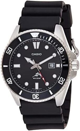 Casio Men’s MDV106-1AV 200 M WR Black Dive Watch (MDV106-1A)