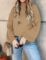 ZESICA Women’s 2023 Casual Turtleneck Long Lantern Sleeve Oversized Ribbed Knit Pullover Sweater Jumper Top