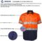LANTERN FISH High Visibility Shirt for Men Reflective Hi Vis Work Safety Shirt Hi Viz Class 3