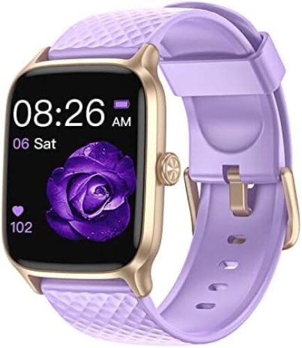 Smart Watch, Fitness Tracker with Heart Rate Monitor, Blood Oxygen, Sleep Tracking, 1.3 Inch Touchscreen Smartwatch for Android iOS Swimming Waterproof Pedometer Step Calories Tracker for Women Men