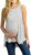 Xpenyo Womens Maternity Tank Top Sleeveless Lace Crochet Trim Peplum Cami Shirts