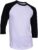 Dream USA Men’s Casual 3/4 Sleeve Baseball Tshirt Raglan Jersey Shirt White/.