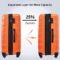 Merax Luggage sets of 3 Piece Carry on Luggage Airline Approved,Hard Case Luggage Expandable Checked Luggage Suitcase Set with Wheels