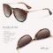 MINOQIO Polarized Sunglasses For Women 100% UV Blocking Retro Round Fashion Mirrored Lens Sunglasses For Man & Women