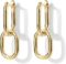 PAVOI 14K Gold Convertible Link Earrings for Women | Paperclip Link Chain Earrings | Drop Dangle Earrings