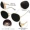SOJOS Small Round Polarized Sunglasses for Women Men Classic Vintage Retro Shades UV400 SJ1014