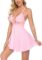 Avidlove Women Lingerie Sexy Chemise Nightgown Lace Babydoll Full Slip Dress Sleepwear