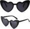 boqopod Clout Heart Shaped Sunglasses Goggles Vintage Cat Eye Mod Style Retro Kurt Cobain Glasses