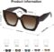 SOJOS Retro Trendy Oversized Polarized Sunglasses for Women and Men