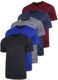 Bulk 5-Pack of Men’s Active Quick Dry Crew Neck T-Shirts | Short Sleeve Athletic Running, Gym, and Workout Tee Tops