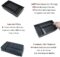 Muslogy for CR-V 2023 Center Console Organizer Armrest Tray Storage Box Divider Insert ABS Material Interior Accessories Glove Pallet Compatible with Honda CRV 2023 (Black)