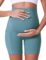 POSHDIVAH Maternity Shorts for Women Over Belly Biker Workout Yoga Active Summer Pregnancy Running Short Leggings 5″