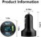 4 Ports USB Car Charger USB Adapter with Voltmeter,Type C Port PD 3.1/QC 3.0 Super Fast Charging Car Cigarette Lighter Plug for iPhone 14 13 12,S22 S21 S20,iPad Pro& More Mobil Phone (Black)