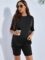 SOLY HUX Women’s Maternity Sets 2 Piece Outfits Short Sleeve Top and Adjustable Elastic Waist Shorts