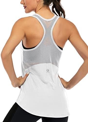 ICTIVE Workout Tank Tops for Women Sleeveless Yoga Tops for Women Mesh Racerback Tank Tops Muscle Tank