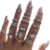 BELICEY 9-15PCS Knuckle Stacking Rings Set for Women Crystal Rhinestone Finger Statement Ring Sets Vintage Joint Knot Mid Rings for Teen Girls Stackable Rings Jewelry Accessories