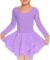 Move Dance Girls Dance Leotards Long/Ruffle Sleeve Ballet Outfits Clothes Tutu Dress for 3-9 Years