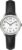 Timex Women’s T2H331 Indiglo Leather Strap Watch, Black/Silver-Tone/White