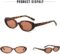 JUDOO Tiny Small 90s Sunglasses for Women Men Retro Oval Tinted Glasses