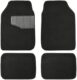 Amazon Basics Universal Fit All-Weather Heavy-Duty Carpet Floor Mats Cars – 4-Piece, Black