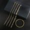 CONRAN KREMIX Gold Chain Bracelet Sets for Women Girls 14K Gold Plated Dainty Link Paperclip Bracelets Stake Adjustable Layered Metal Link Bracelet Set Fashion Jewelry