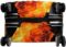 WOEZKEX Red And Blue Fire Luggage Cover Washable Travel Gear Cover 18/24/28/32 Inch Suitcase Protective Cover