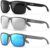 KUGUAOK Polarized Square Sunglasses For Men and Women Matte Finish Sun Glasses UV Protection Glasses
