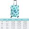WOEZKEX Turquoise Blue Sea Turtle Luggage Cover Washable Travel Gear Cover 18/24/28/32 Inch Suitcase Protective Cover