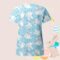 Easter Scrub Tops Women Short Sleeve V Neck Working Uniform Bunny Print Soft Stretch Holiday Workwear Blouse with Pockets