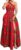 Vimoisa Women Sexy Boho African Dress Long Maxi Dress V-Neck Multi-Way Dress Pleated Dress Floral Print