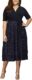 Alex Evenings Women’s Plus Size Tea Length Dress with Rosette Detail