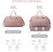 Travel Bag for Women, Carry on Bag Expandable Weekend Bag, Overnight Duffel with Luggage Sleeve Maternity Bag for Hospital (Plus Pink)