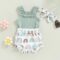 Engofs Newborn Baby Girl Summer Clothes Boho Infant Sleeveless Romper Bodysuit Shorts Headband 3Pcs Outfits