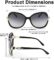 FEISEDY Sunglasses for Women Crystal Polarized Trendy Oversized Sunglasses Street Style B2770