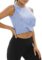 Bestisun Women Cropped Workout Tops Athletic Yoga Exercise Dance Shirts Sports Workout Crop Tops