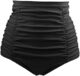 Tempt Me Women’s High Waisted Swimsuit Bottom Tummy Control Ruched Bikini Bottom Vintage Swim Shorts Tankini Briefs