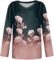 Tops for Women Long Sleeve V Neck Retro Printed Loose Fit Tunic T Shirts 2024 Summer Fashion Cute Tee Blouse