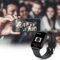 Black TORJALPH Smart Watch – 1.69 inch Full Touch Screen, IP68 Waterproof, Bluetooth Fitness Tracker with Heart Rate and Sleep Monitor for Men and Women, Compatible with iPhone, Samsung, and Android Phones