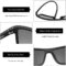 ZENOTTIC Polarized Sunglasses for Men Lightweight TR90 Frame UV400 Protection Square Sun Glasses