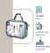 Toiletry Bag Kit Set: Hanging Travel Toiletry Bag + 311 TSA Cosmetic Liquid Bag + Ultralight Accessory Organizer Pouch (Dusty Teal)