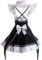 Ainiel Women’s Maid Outfit Dress Anime Maid Costume Cosplay Lolita Fancy Dress Maid Dress With Socks Headwear Sets