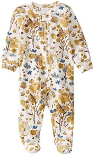 Little Planet Baby Girls’ Organic Cotton 2-Way Zip Sleep & Play