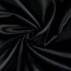 MDS Pack of 10 Yard Charmeuse Bridal Solid Satin Fabric for Wedding Dress Fashion Crafts Costumes Decorations Silky Satin 44” Black
