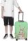 Watercolor Bunny and Carrot Funny Luggage Cover Elastic Suitcase Protector Washable Travel Gear Cover Fits 19-32 Inch
