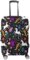 WOEZKEX Unicorns Flowers Leaves Halloween Luggage Cover Washable Travel Gear Cover 18/24/28/32 Inch Suitcase Protective Cover